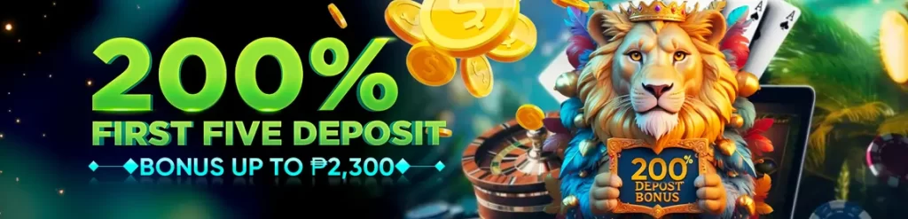 Mega Swerte 200% First Five Deposit